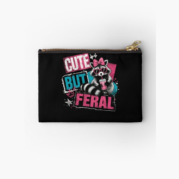 Item preview, Cute But Feral Raccoon Sassy Wild Animal Lover designed and sold by HumansStuck12.