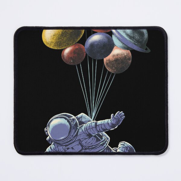 Item preview, Astronaut Floating with Planet Balloons designed and sold by MARIAHACHECO.