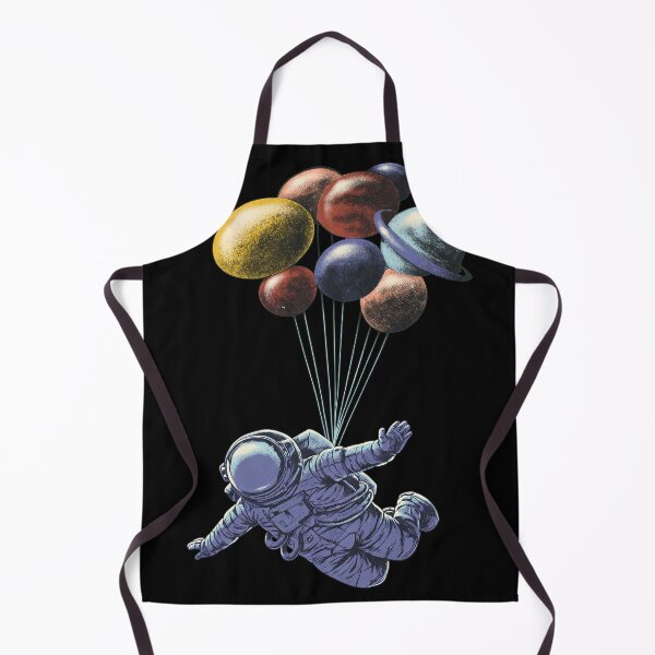 Item preview, Astronaut Floating with Planet Balloons designed and sold by MARIAHACHECO.