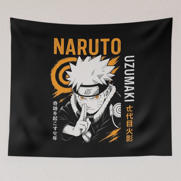 Item preview, Seventh Hokage Vintage Naruto Uzumaki Hand Sign designed and sold by Kirby376.