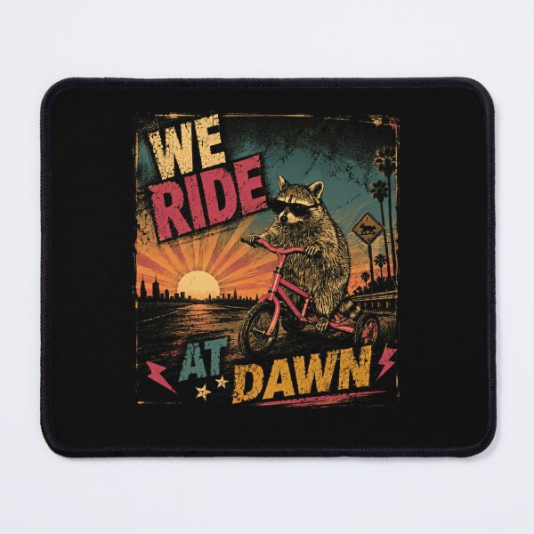 Item preview, We Ride At Dawn Raccoon Funny Animal Lover Wildlife designed and sold by HumansStuck12.