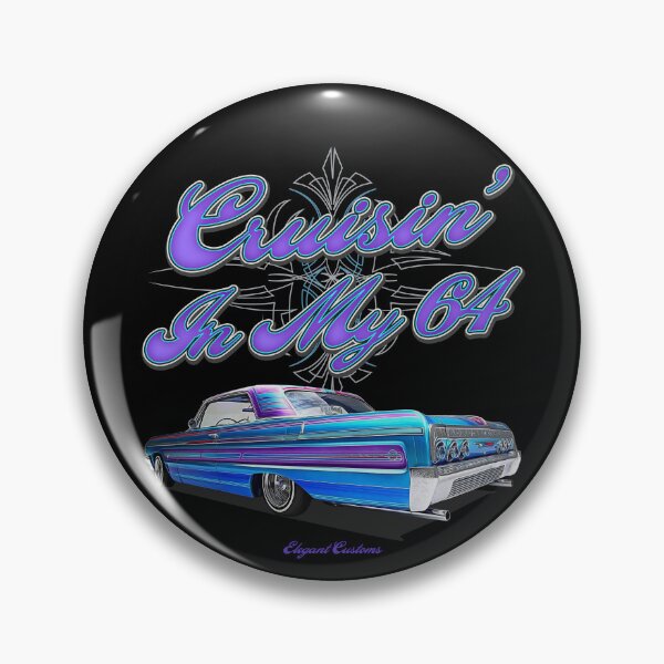 Item preview, 1964 Impala SS Cruisin' In My 64 with text - Lowrider, Kustom, Hot Rod, Muscle Car designed and sold by Elegant Customs.