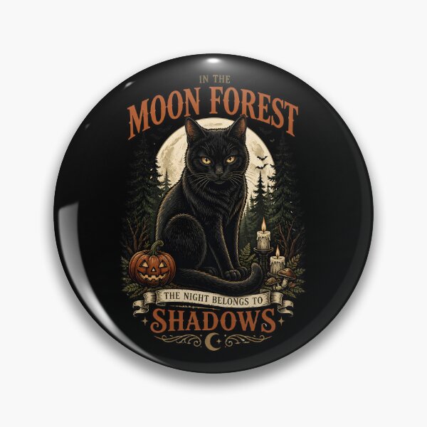 Item preview, Moon Forest Black Cat Gothic Storybook Poster Halloween designed and sold by LiviuGligoros.