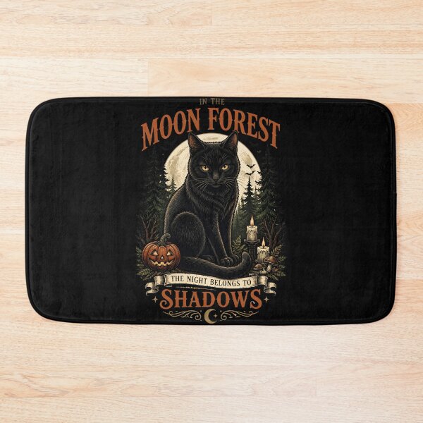 Item preview, Moon Forest Black Cat Gothic Storybook Poster Halloween designed and sold by LiviuGligoros.