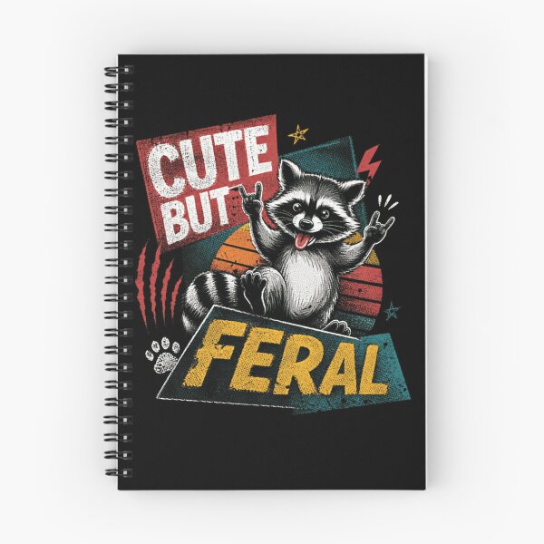Item preview, Cute But Feral Raccoon Wild Animal Fan designed and sold by HumansStuck12.