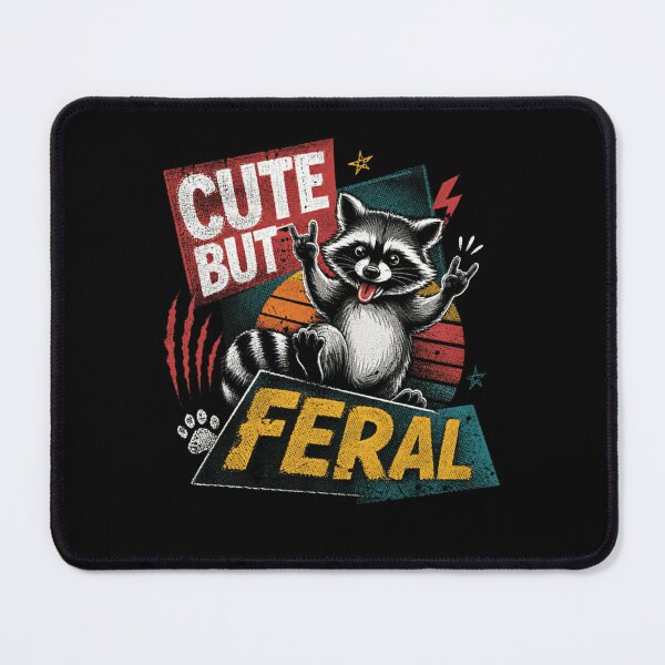 Item preview, Cute But Feral Raccoon Wild Animal Fan designed and sold by HumansStuck12.