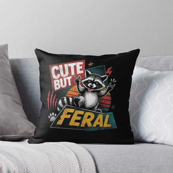 Item preview, Cute But Feral Raccoon Wild Animal Fan designed and sold by HumansStuck12.