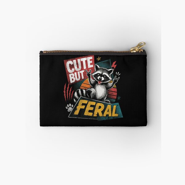 Item preview, Cute But Feral Raccoon Wild Animal Fan designed and sold by HumansStuck12.