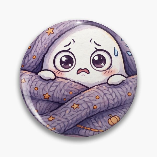 Item preview, Anxious Ghost Shirt – Cute Funny Mental Health Halloween Tee designed and sold by KERK Art and Design.