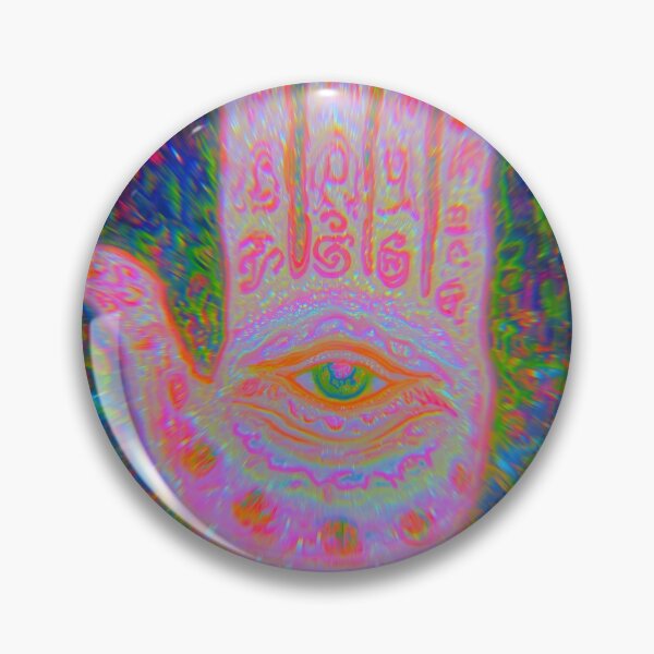 Item preview, Aggressive Hamsa Neon Evil Eye Amulet designed and sold by MongLongStudio.