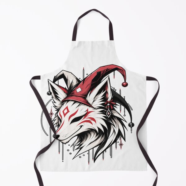 Item preview, Grinning kitsune wearing a jester's cap designed and sold by Jester-Store.