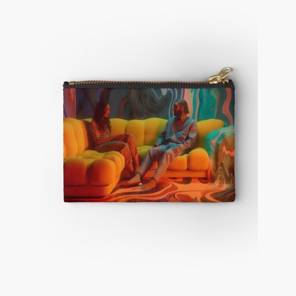 Item preview, Two People On Melting Orange Sofa designed and sold by MongLongStudio.