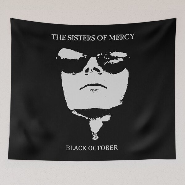 Item preview, The Sisters of Mercy Black October Retro designed and sold by anmutotiza.