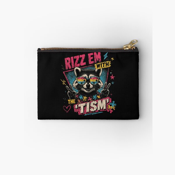 Item preview, Rizz Em With The 'Tism' Autistic Neurodivergent Pansexual Pride Raccoon designed and sold by HumansStuck12.