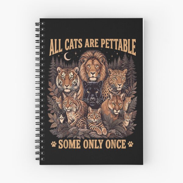 Item preview, Funny All Cats are Pettable Some Only Once Wild Vintage designed and sold by PonyRoniku.