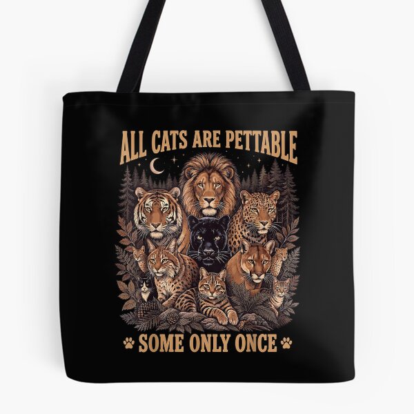 Item preview, Funny All Cats are Pettable Some Only Once Wild Vintage designed and sold by PonyRoniku.