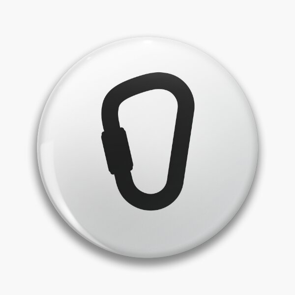 Item preview, Climbing Carabiner Line Icon designed and sold by VectorForge Studio.