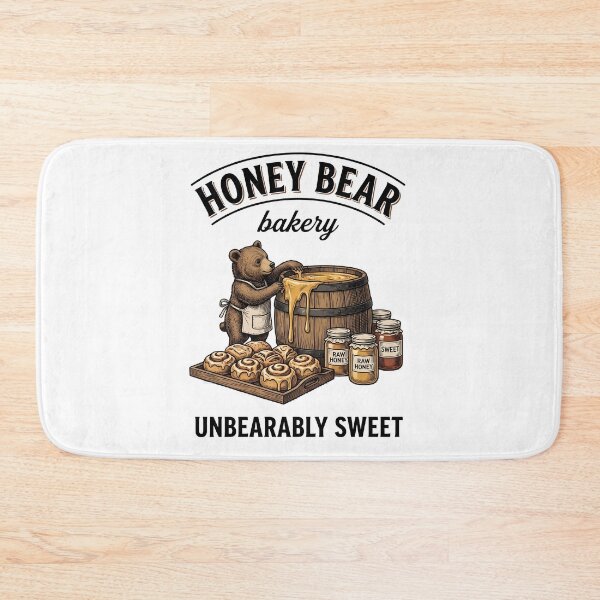 Item preview, Cute Honey Bear Bakery Sweet Treats Vintage Food designed and sold by StickerNestYou.
