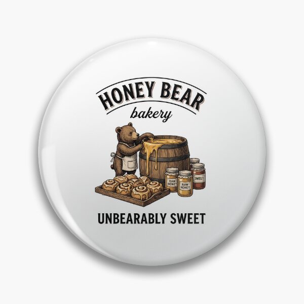 Item preview, Cute Honey Bear Bakery Sweet Treats Vintage Food designed and sold by StickerNestYou.
