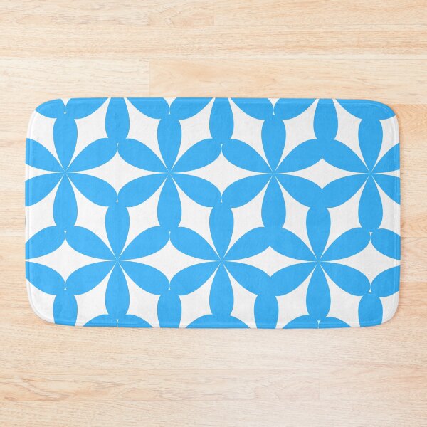 Item preview, Sky Blue Geometric Floral Seamless Pattern designed and sold by RAJASWARSTORE.
