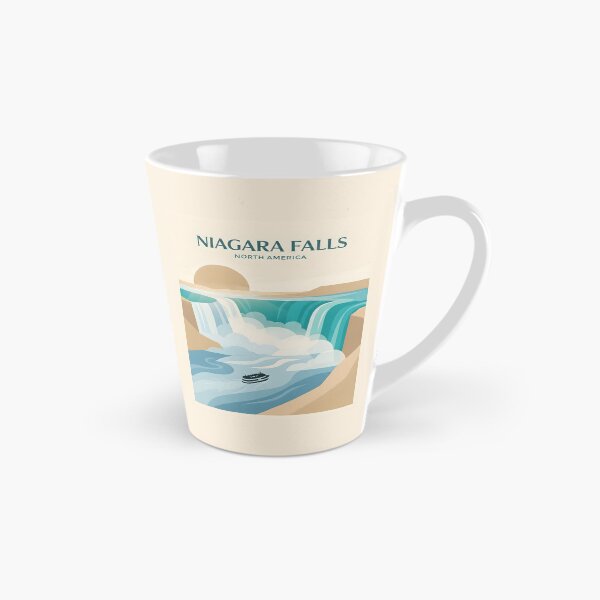 Item preview, Niagara Falls Vintage Travel Poster - Minimalist Waterfall Art Print designed and sold by DuckOddity.