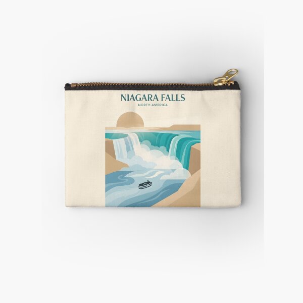 Item preview, Niagara Falls Vintage Travel Poster - Minimalist Waterfall Art Print designed and sold by DuckOddity.