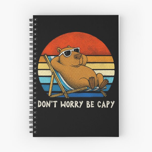 Item preview, Don't Worry Be Capy Capybara Lover Relaxing Animal Humor designed and sold by HumansStuck12.
