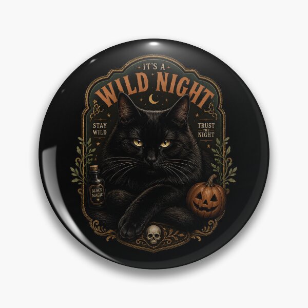 Item preview, Wild Forest Black Cat Gothic Storybook Poster Halloween designed and sold by LiviuGligoros.
