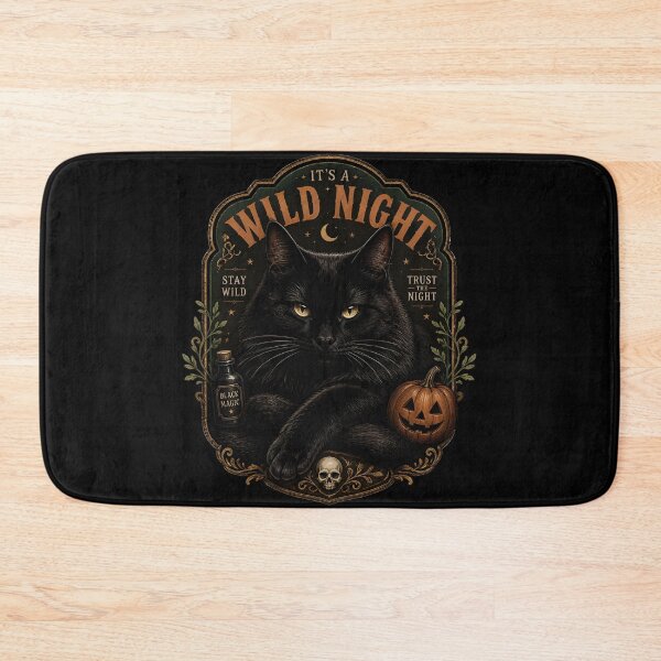 Item preview, Wild Forest Black Cat Gothic Storybook Poster Halloween designed and sold by LiviuGligoros.