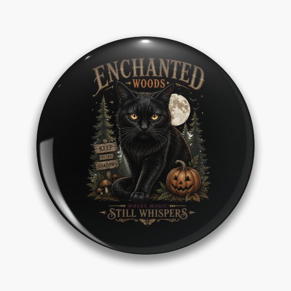 Item preview, Enchanted Woods Cat Vintage Halloween Label Halloween designed and sold by LiviuGligoros.