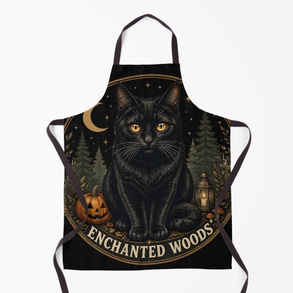 Item preview, Enchanted Woods Cat Gothic Storybook Poster Halloween designed and sold by LiviuGligoros.