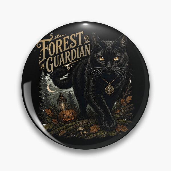 Item preview, Black Cat Forest Guardian Gothic Storybook Poster Halloween designed and sold by LiviuGligoros.