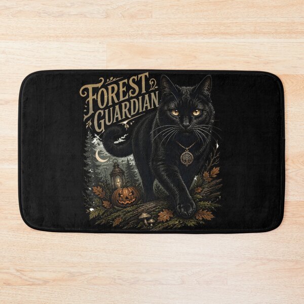 Item preview, Black Cat Forest Guardian Gothic Storybook Poster Halloween designed and sold by LiviuGligoros.