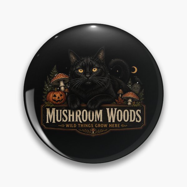 Item preview, Mushroom Forest Cat Gothic Storybook Poster Halloween designed and sold by LiviuGligoros.