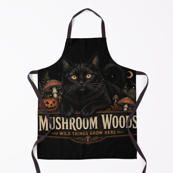 Item preview, Mushroom Forest Cat Gothic Storybook Poster Halloween designed and sold by LiviuGligoros.