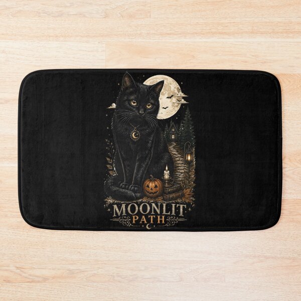Item preview, Moonlit Forest Path Vintage Halloween Label Halloween designed and sold by LiviuGligoros.
