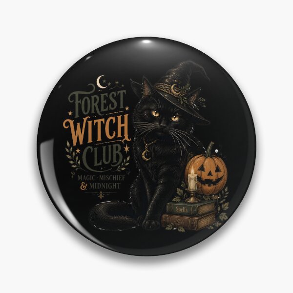 Item preview, Forest Witch Cat Vintage Halloween Label Halloween designed and sold by LiviuGligoros.