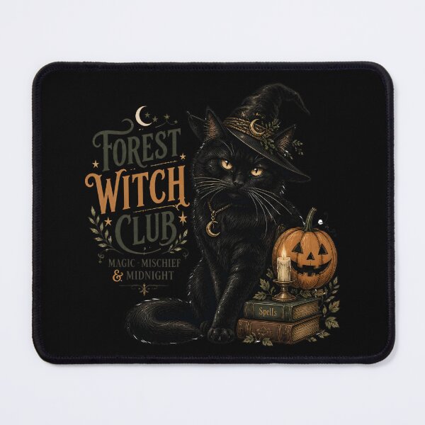 Item preview, Forest Witch Cat Vintage Halloween Label Halloween designed and sold by LiviuGligoros.