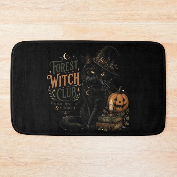 Item preview, Forest Witch Cat Vintage Halloween Label Halloween designed and sold by LiviuGligoros.