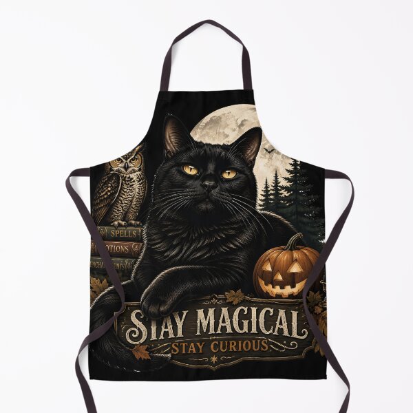 Item preview, Owl & Black Cat Vintage Halloween Label Halloween designed and sold by LiviuGligoros.