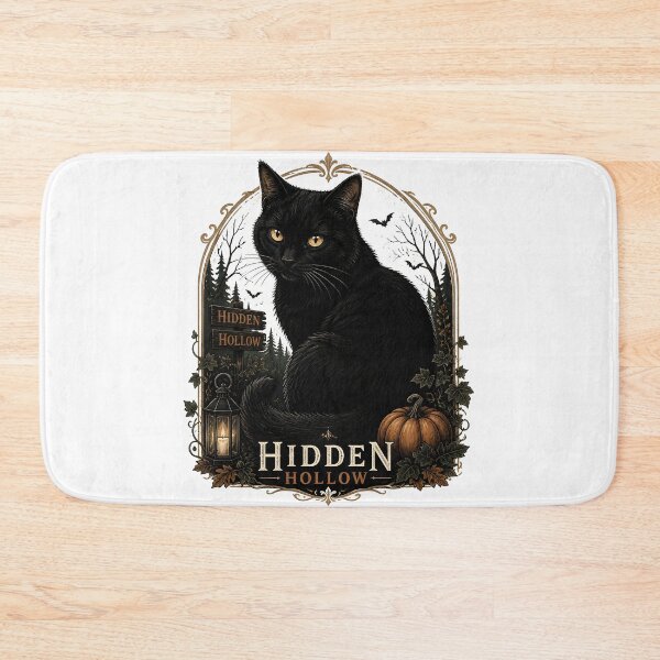 Item preview, Hidden Hollow Cat Vintage Halloween Label Halloween designed and sold by LiviuGligoros.