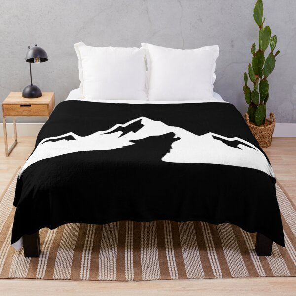 Item preview, Mountain Wolf Wilderness Outdoor Adventure Nature Art designed and sold by StickerNestYou.