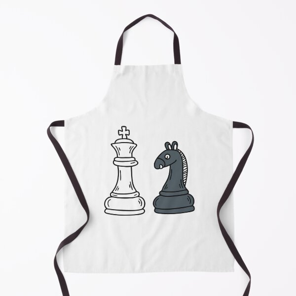Item preview, Doodle illustration of a white king chess piece across from a black king designed and sold by rasagamastore.