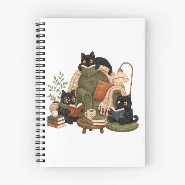 Item preview, Black Cat Book Lover designed and sold by BuncoHearas.