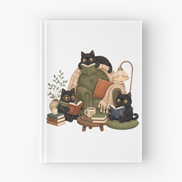 Item preview, Black Cat Book Lover designed and sold by BuncoHearas.