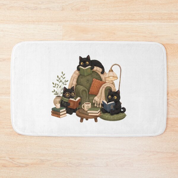 Item preview, Black Cat Book Lover designed and sold by BuncoHearas.