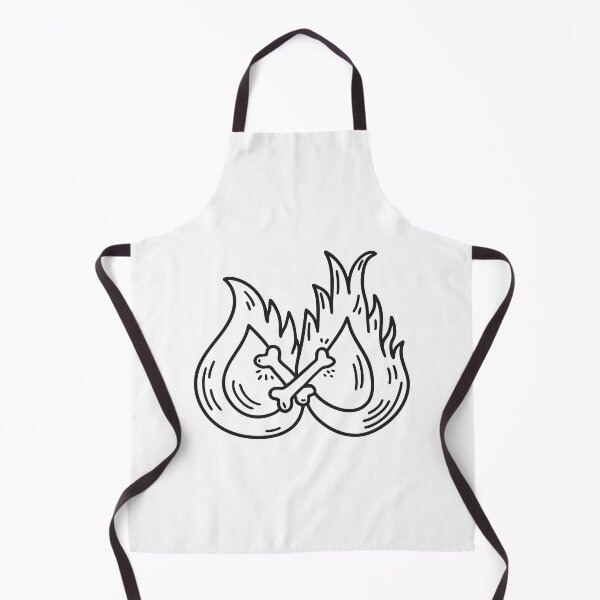 Item preview, Doodle illustration of fire and water symbols clashing designed and sold by rasagamastore.