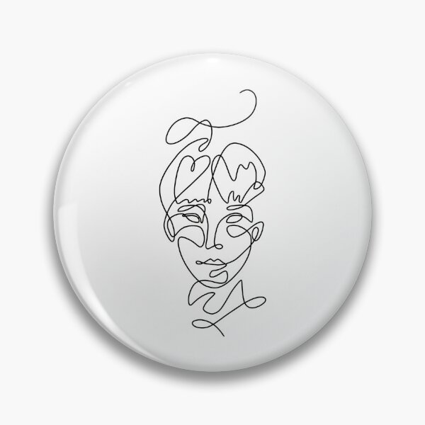 Item preview, Minimalist Face Line Art Mug designed and sold by ShaThompo.