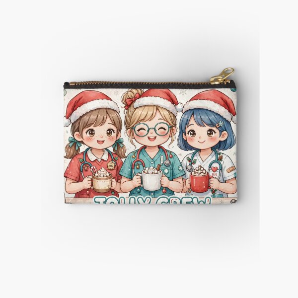Item preview, Jolly Crew Shirt – Cute Christmas Nurse Santa Hat Medical Tee designed and sold by KERK Art and Design.
