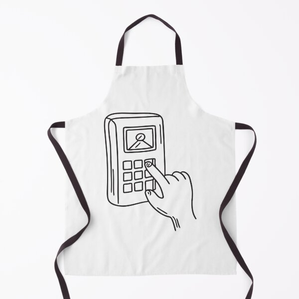 Item preview, Doodle illustration of a hand typing a PIN on a keypad designed and sold by rasagamastore.